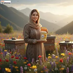 عسل چند گیاه 2 کیلویی خام