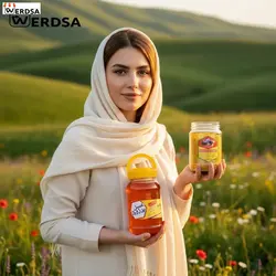 عسل آویشن 1 کیلویی موم دار
