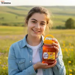 عسل گون 1 کیلویی موم دار