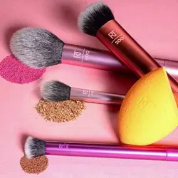 ست برس و پد آرایشی ریل تکنیک کد 01786 بسته 5 عددی