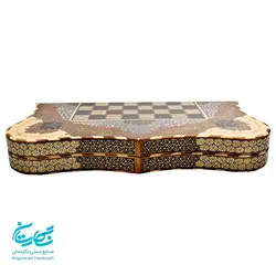 تخته نرد و شطرنج 50 سانتی خاتم کاری اعلا با نقاشی تذهیب