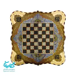 تخته نرد و شطرنج 50 سانتی خاتم کاری اعلا با نقاشی تذهیب
