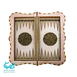 تخته نرد و شطرنج 50 سانتی خاتم کاری اعلا با نقاشی تذهیب
