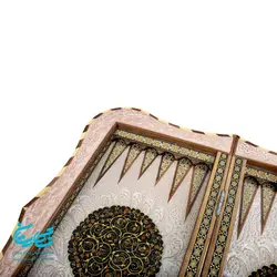 تخته نرد و شطرنج 50 سانتی خاتم کاری اعلا با نقاشی تذهیب
