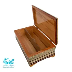 ست جعبه دستمال کاغذی و جعبه کارد و چنگال خاتم کاری