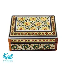 جعبه کوچک جاسکه ای خاتم کاری