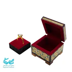 جعبه انگشتر خاتم کاری