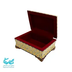 جعبه جواهرات خاتم کاری 10 در 14 س.م