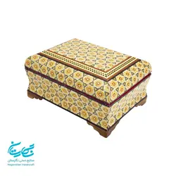 جعبه جواهرات خاتم کاری 10 در 14 س.م