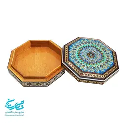 جعبه النگو خاتم کاری و تذهیب