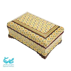 جعبه جواهرات خاتم کاری 11 در 16 س.م