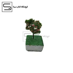 koomeh / درخت جنگلی سبز و صورتی / 1 عدد / لوازم ماکت سازی / 1.50/ 66488