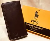 کیف پول تمام چرم polo