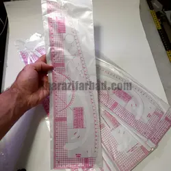 خط کش خیاطی همه کاره|