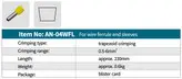 انبر پرس وایرشو از سایز 0,5 تا 6 میلیمتر مدل AN-04WFL زوپر zupper