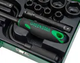 جعبه بکس درایو 1,2 اینچ 6پر فشاری قوی از سایز 10 تا 32 میلیمتر گرین استار green star تایوان