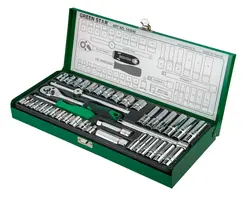 جعبه بکس 40 پارچه درایو 1,4 و 3,8 کوتاه و بلند گرین استار Green star تایوان