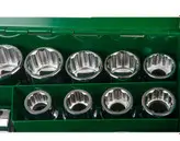 جعبه بکس درایو 3,4 18 پارچه 12 پر از سایز 17 تا 50 میلیمتر گرین استار Green star تایوان