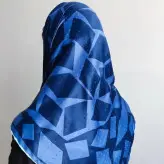 روسری های ساتن ابریشم نگینی قواره 100