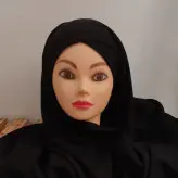 هد شال کرپ حریر مشکی لمه دار