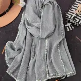 شال وارداتی پلیسه دور گان