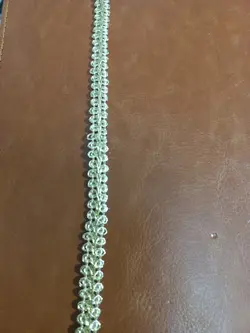 شال مزونی نخی نوار دوزی شده