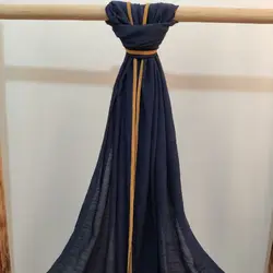 شال مزونی نخی نوار دوزی شده