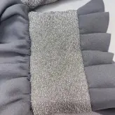 ست هد شال و ساق دست کرپ حریربا خرج کار لمه برند لاجورد