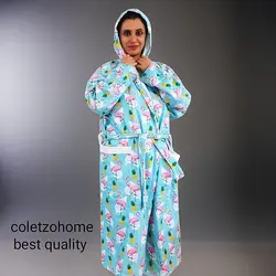 حوله تن پوش زنانه  ترک طرح فلامینگو