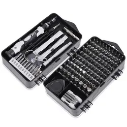 ابزار تعمیر تبلت لپ تاپ تلفن کامپیوتر 138 در 1 پیچ گوشتی دقیق مغناطیسی