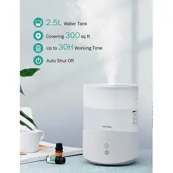 بخور و رطوبت ساز هوماسی پخش کننده اسانس Homasy Cool Mist Humidifier