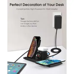 شارژر وایرلس 5 در 1 نانامی NANAMI Wireless Charging Station - فروشگاه اینترنتی آر پی جی کالا | RPG Kala