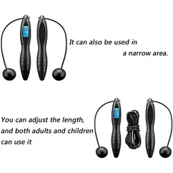طناب پرش دیجیتال بی سیم شمارش الکترونیکی پرش بی سیم با کالری شمار برای ورزش تمرین تناسب اندام - فروشگاه اینترنتی آر پی جی کالا | RPG Kala