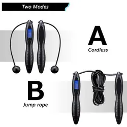 طناب پرش دیجیتال بی سیم شمارش الکترونیکی پرش بی سیم با کالری شمار برای ورزش تمرین تناسب اندام - فروشگاه اینترنتی آر پی جی کالا | RPG Kala