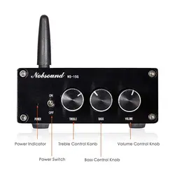 امپلی فایر بلوتوث 200 وات استریو کلاس Nobsound Mini 200 W (100 W x 2) Bluetooth 4.2 TPA3116 Digital Amplifier HiFi Stereo Class D - فروشگاه اینترنتی آر پی جی کالا | RPG Kala