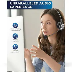 هدست مکالمه وانتک میکروفون حذف نویز برای مکالمات شفاف Wantek Corded USB Headsets Mono UC600 - فروشگاه اینترنتی آر پی جی کالا | RPG Kala