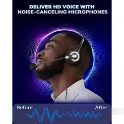 هدست مکالمه وانتک میکروفون حذف نویز برای مکالمات شفاف Wantek Corded USB Headsets Mono UC600 - فروشگاه اینترنتی آر پی جی کالا | RPG Kala