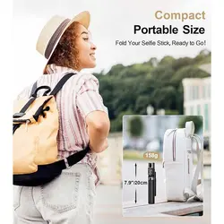 سه پایه تلفن همراه 100 سانتی متری قابل حمل و قابل تنظیم ASHINER برای عکاسی، فیلمبرداری، وبلاگ نویسی و پخش زنده، سازگار با آیفون و اندروید Selfie Stick Premium with Remote  - فروشگاه اینترنتی آر پی جی کالا | RPG Kala