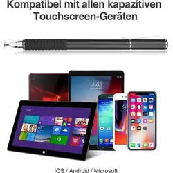 قلم لمسی صفحه نمایش خازنی و نوک فیبر 2 در 1 برای تمام تبلت های تلفن همراه هوشمند Mafiti ipad - فروشگاه اینترنتی آر پی جی کالا | RPG Kala