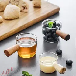 سس خوری پیرکس دسته چوبی جنس بامبو نسوز