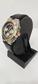 ساعت مچی مردانه و زنانه vachron Constantin geneve سه موتوره فعال ضد آب در حد بند چرم اصل رنگ مشکی دور صفحه نقره ای و رزگلد و صفحه مشکی رنگ.