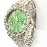 ساعت نگین دار دخترانه و پسرانه فول نگین صفحه گرد