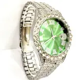 ساعت نگین دار دخترانه و پسرانه فول نگین صفحه گرد