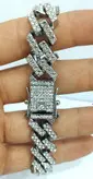 دستبند پسرانه و دخترانه فول نگین برند کارتیر رنگ نقره