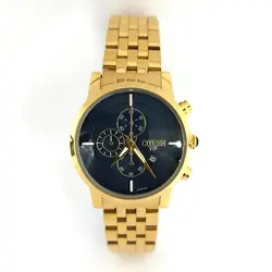 ساعت برند سیتیزن citizen vip دخترانه و زنانه موتور ژاپن رنگ طلایی