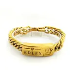 دستبند پسرانه برند رولکس Rolex رنگ طلایی