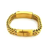 دستبند پسرانه برند ورساچه VERSACE رنگ طلایی