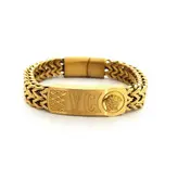 دستبند پسرانه برند ورساچه VERSACE رنگ طلایی