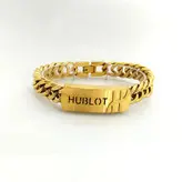 دستبند پسرانه برند هابلوت Hublot رنگ طلایی