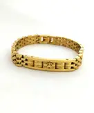 دستبند پسرانه برند رولکس Rolex رنگ طلایی